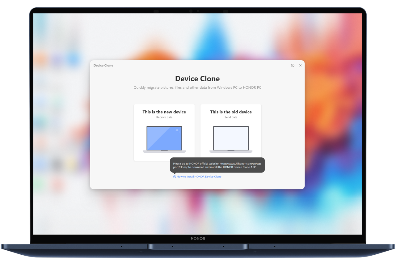 خطوات ترحيل البيانات من الكمبيوتر القديم باستخدام ميزة استنساخ الجهاز 1