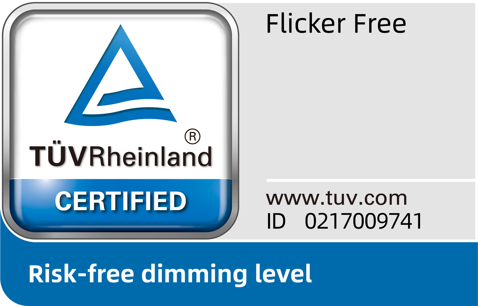 شهادة TÜV Rheinland Flicker Free