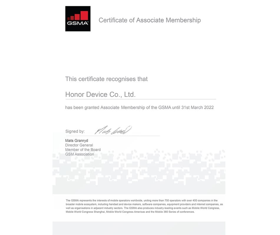 HONOR and GSMA